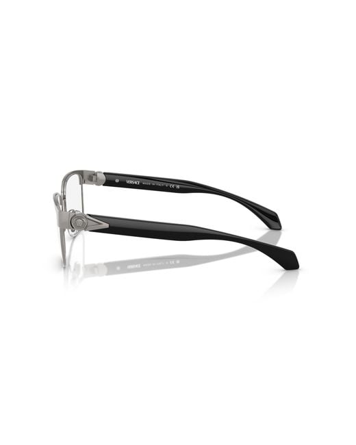Versace Black Ve1306 1266 Optical Frames Metal Pillow Normal for men