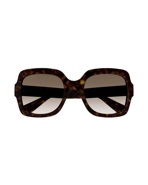 Gucci Black Gg1337S 003 Sunglasses Plastic Oversize Shaded