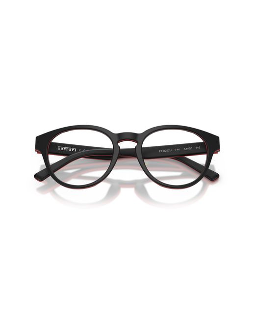 FERRARI SCUDERIA Black Fz8022U 744 Optical Frames Acetate Round Normal for men