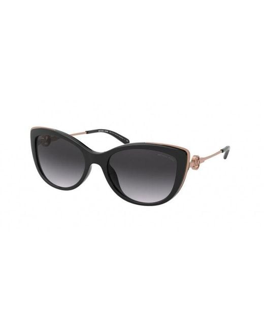Michael Kors Black Mk2127U 33328G Sunglasses Plastic Cat Eye Shaded