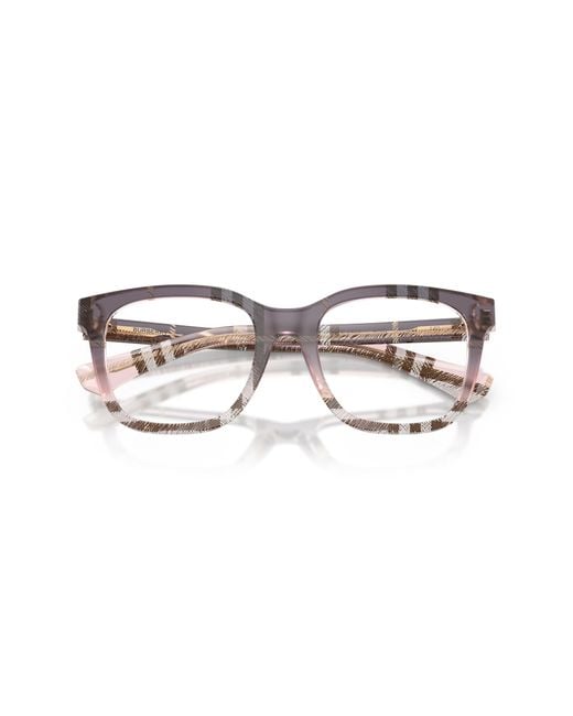 Burberry Black Be2455 4220 Optical Frames Acetate Transparent Squared Normal