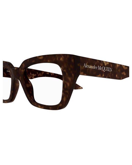 McQueen Black Am0453O 002 Optical Frames Acetate Transparent Cat Eye