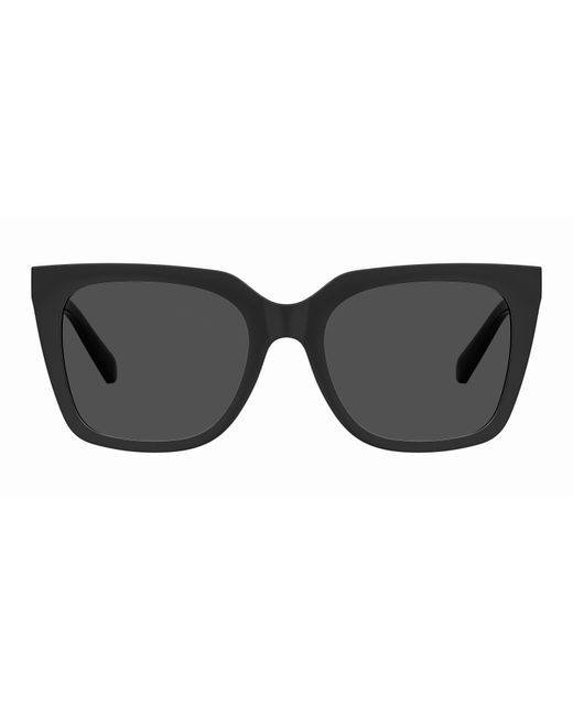 Moschino Black Mol055/Cs 807/Ir Sunglasses Plastic Squared Normal