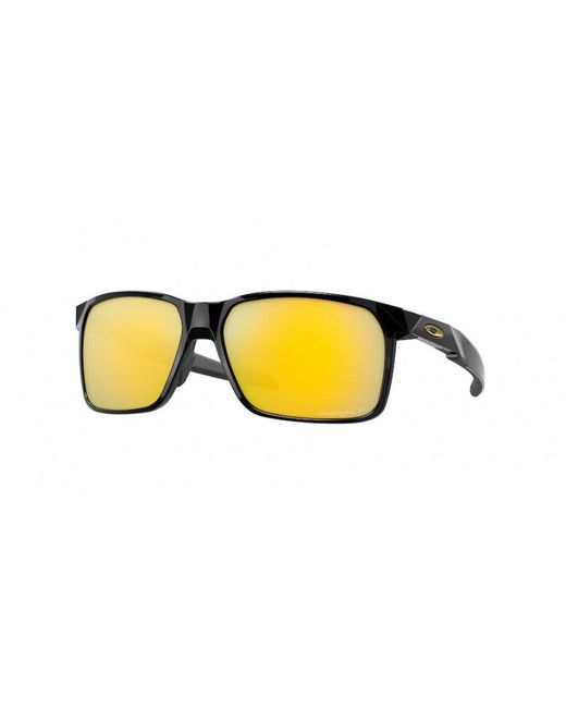 Oakley Yellow Oo9460 Portal X 946015 Sunglasses Plastic Squared Polarized Prizm for men