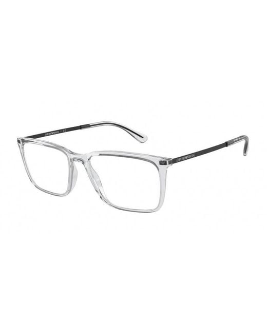 Emporio Armani Black Ea3169 5893 Optical Frames Plastic Squared for men