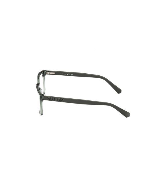 Guess Black Gu50187 093 Optical Frames Acetate Squared Normal for men