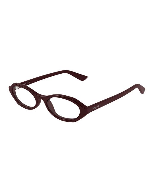 McQueen Black Am0559O 003 Optical Frames Acetate Transparent Round
