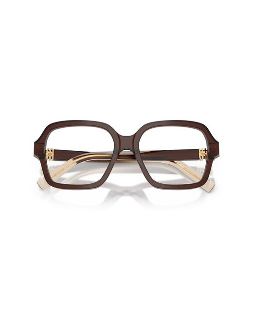 Miu Miu Black Mu 03Yv 23H1O1 Optical Frames Acetate Squared Normal