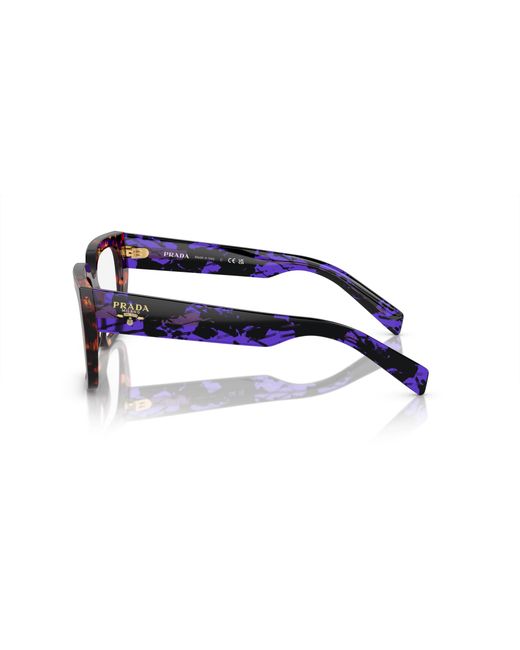 Prada Black Pr A03V 14O1O1 Optical Frames Acetate Geometric Normal
