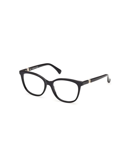 Max Mara Black Mm5238 001 Optical Frames Acetate Round Normal
