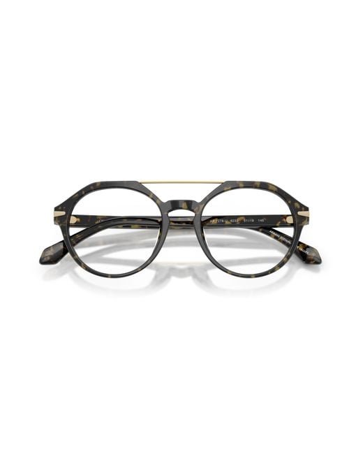 Giorgio Armani Black Ar7278U 6233 Optical Frames Acetate Round Normal for men