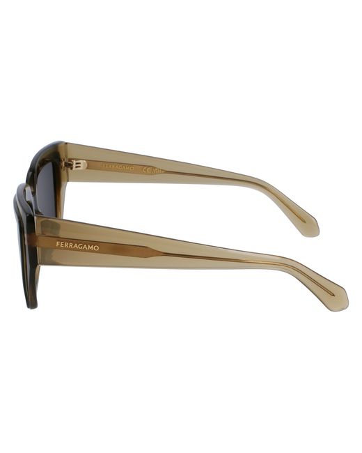 Ferragamo Black Sf2002S 327 Sunglasses Acetate Squared Normal Normal