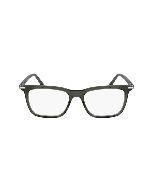 Ferragamo Black Sf3007 317 Optical Frames Acetate Squared Normal for men