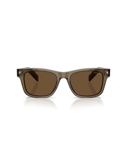 Prada Black Pr A17S 18T70F Sunglasses Acetate Squared Normal for men