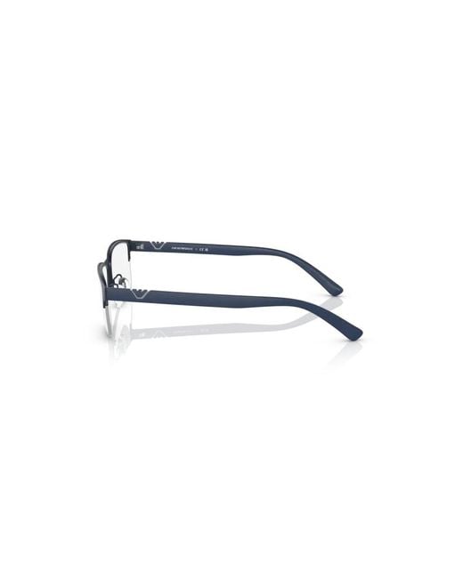 Emporio Armani Black Ea1138 3018 Optical Frames Metal Transparent Pillow Normal for men