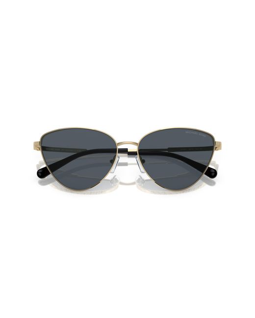 Michael Kors Black Mk1140 Cortez 10146G Sunglasses Metal Cat Eye Normal