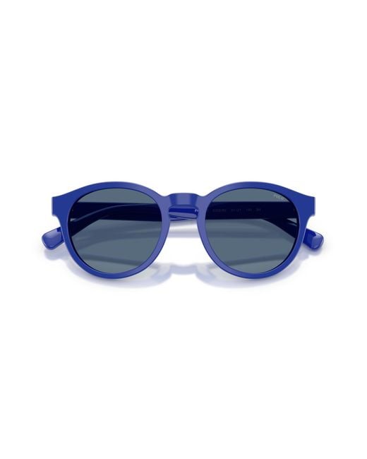 Polo Ralph Lauren Blue Ph4192 532980 Sunglasses Acetate Round Normal for men