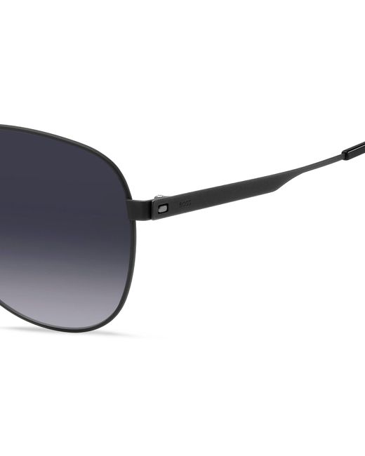 Boss Black Boss 1641/S 003/9O Sunglasses Steel Pilot Shaded for men