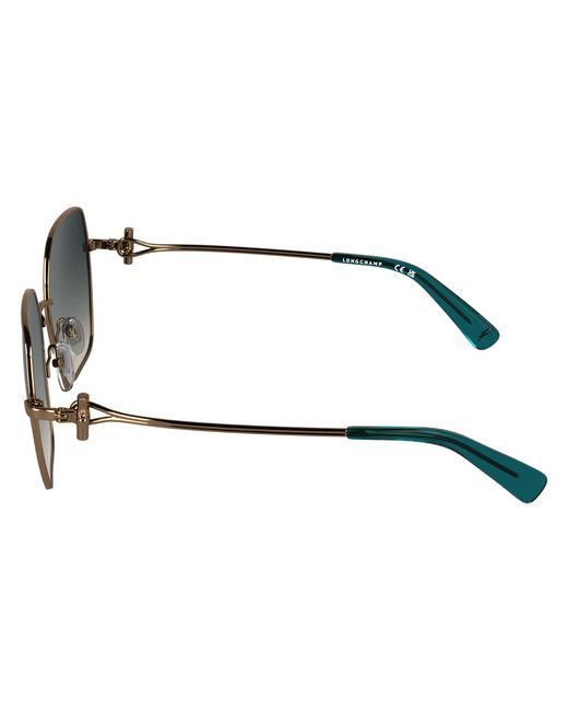 Longchamp Black Lo190S 734 Sunglasses Metal Squared Normal