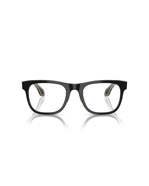 Giorgio Armani Black Ar7268 5001 Optical Frames Acetate Transparent Squared Normal for men