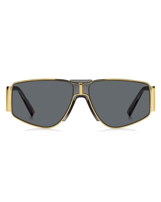 Givenchy Black Gv 7166/S 2F7/Ir Sunglasses Metal Squared Normal