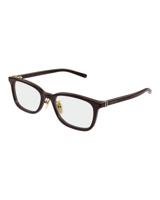 Gucci Black Gg2002Oj 003 Optical Frames Acetate Transparent Squared for men