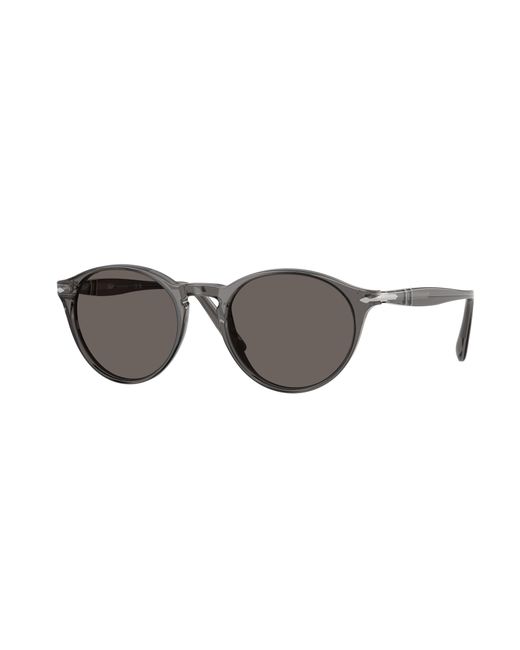 Persol Black Po3092Sm 1196B1 Sunglasses Acetate Round Normal for men
