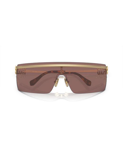 Miu Miu Black Mu 50Zs Zvn70D Sunglasses Metal Geometric Normal
