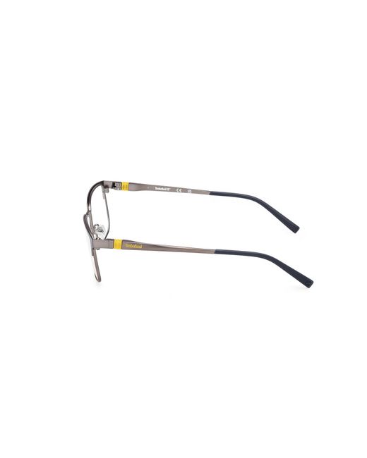 Timberland Black Tb50070 091 Optical Frames Metal Squared Normal for men