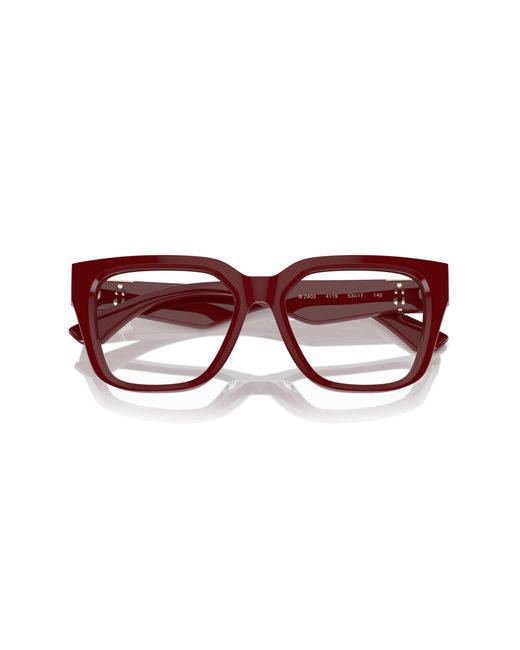 Burberry Black Be2403 4119 Optical Frames Acetate Transparent Squared Normal