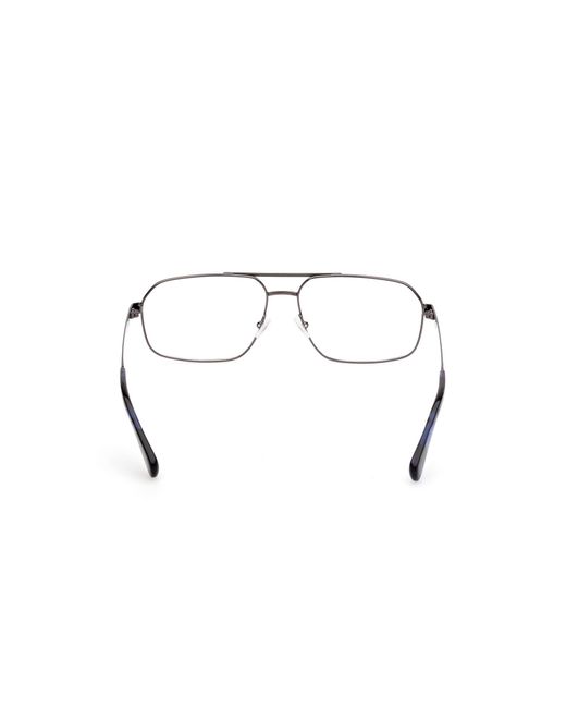 Timberland Black Tb50058 008 Optical Frames Metal Squared Normal for men