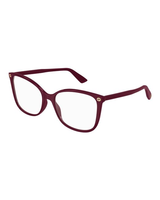 Gucci Black Gg0025O 022 Optical Frames Acetate Transparent Cat Eye