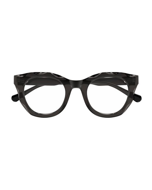 Chloé Black Ch0296O 001 Optical Frames Acetate Transparent Round