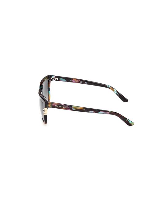 Guess Black Gm00030 98B Sunglasses Acetate Smoke Squared Normal