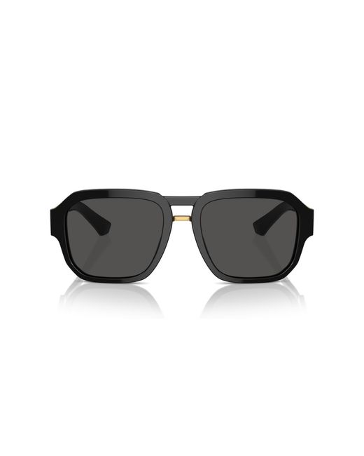 Dolce & Gabbana Black Dg4464 501/87 Sunglasses Acetate Pilot Normal for men