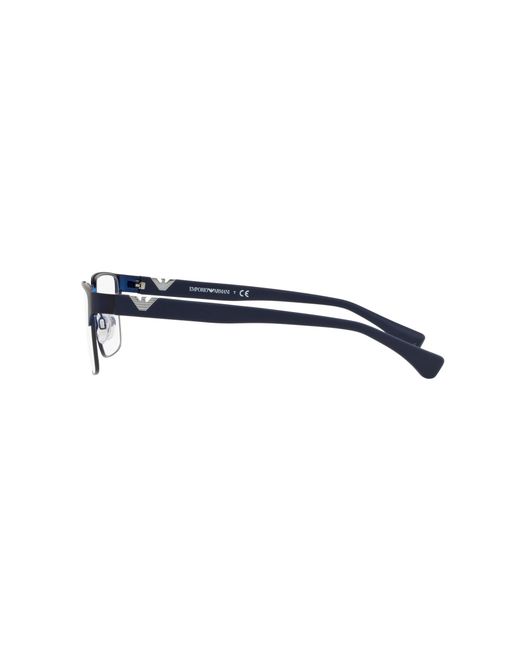 Emporio Armani Black Ea1027 3100 Optical Frames Metal Squared Normal for men