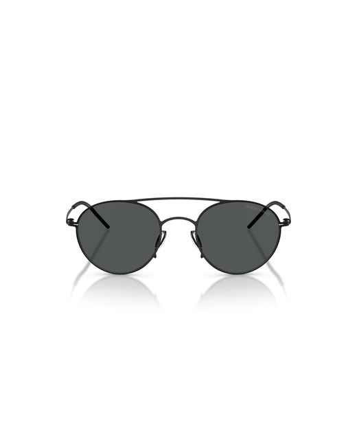 Giorgio Armani Black Ar6169 300187 Sunglasses Metal Round Normal for men