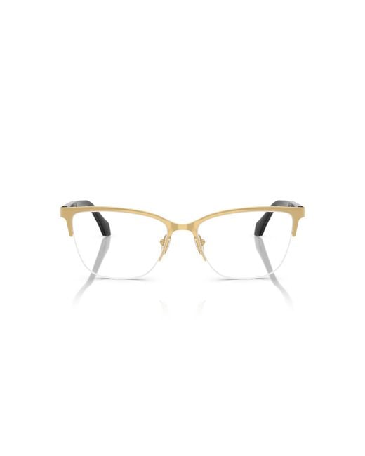 Versace Black Ve1304 1002 Optical Frames Metal Cat Eye Normal