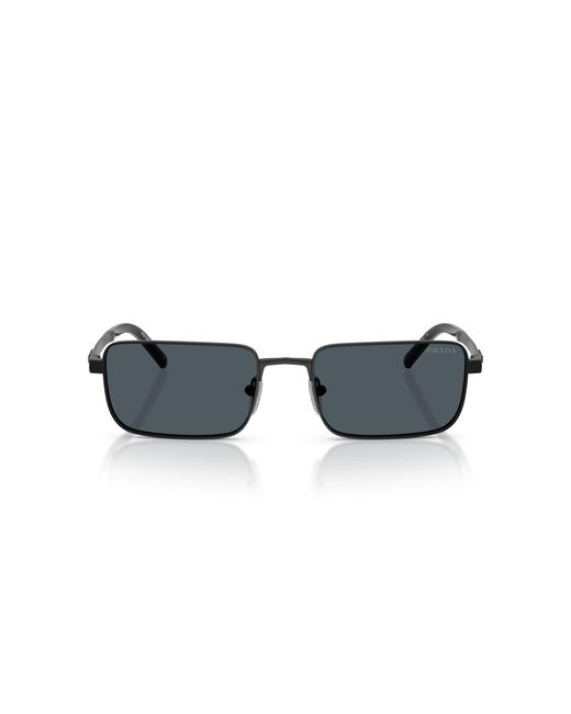 Prada Black Pr D54S 7Ab70B Sunglasses Metal Squared Normal for men