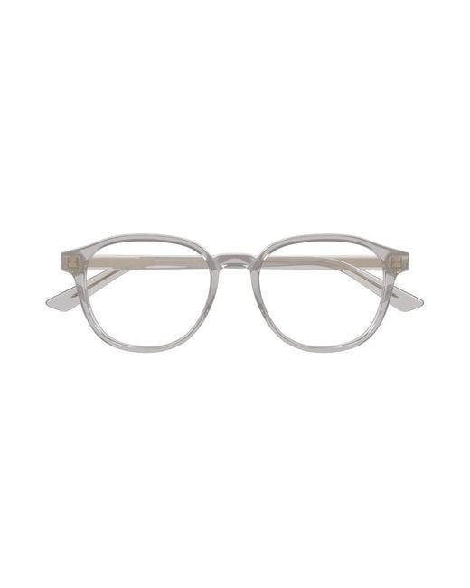 Bottega Veneta Black Bv1312O 011 Optical Frames Acetate Transparent Round for men