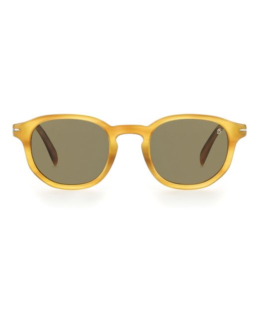 David Beckham Black Db 1007/S B4L/Qt Sunglasses Acetate Round Normal for men