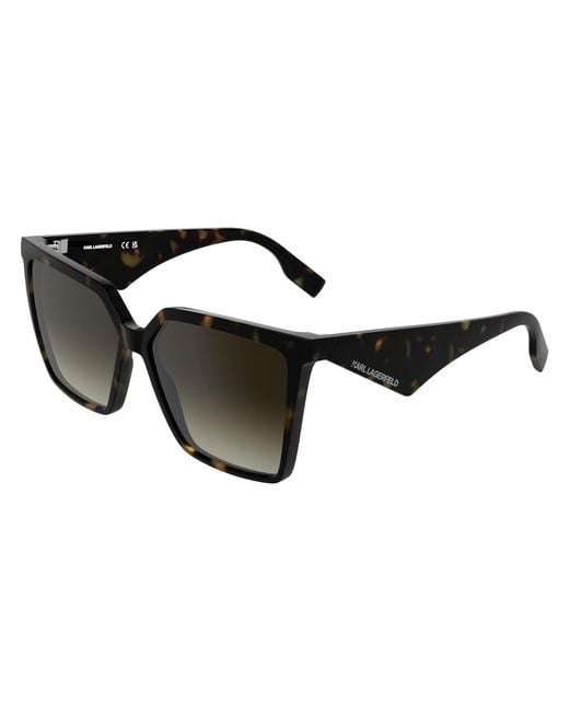 Karl Lagerfeld Black Kl6207S 242 Sunglasses Bio-Inject Squared Normal Shaded