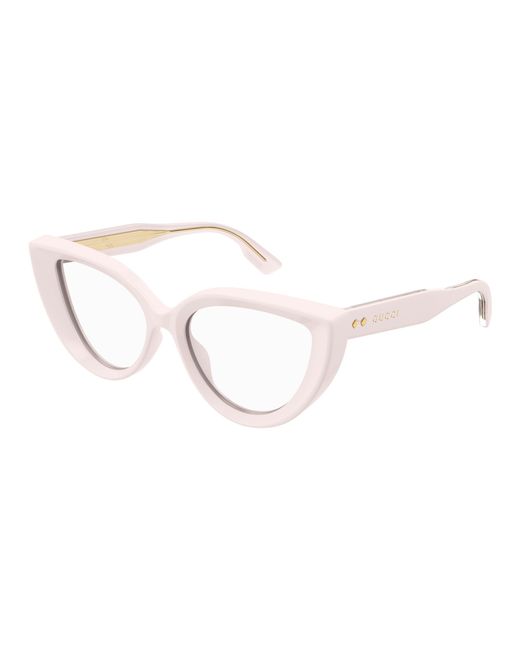 Gucci Black Gg1530O 004 Optical Frames Acetate Transparent Cat Eye