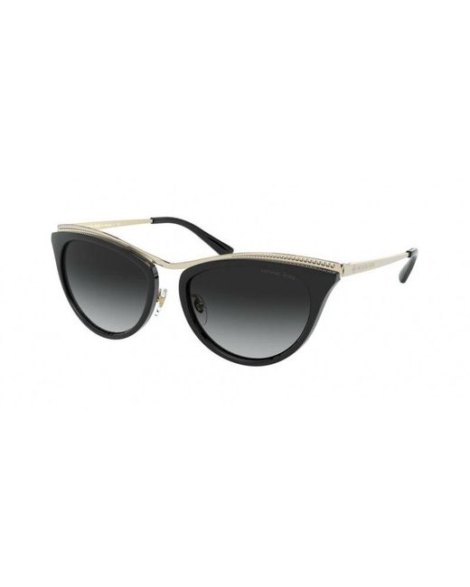Michael Kors Black Mk1065 Azur 10148G Sunglasses Metal Cat Eye Normal Nuanced