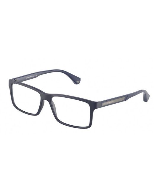 Emporio Armani Black Ea3038 5754 Optical Frames Plastic Squared for men