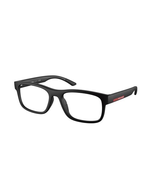 Prada Linea Rossa Black Ps 04Qv Dg01O1 Optical Frames Injected Squared Normal for men