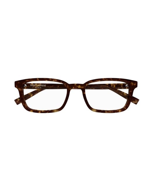 Saint Laurent Black Sl 671 002 Optical Frames Acetate Transparent Squared