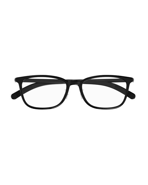 Montblanc Black Mb0376Oj 001 Optical Frames Transparent Squared for men