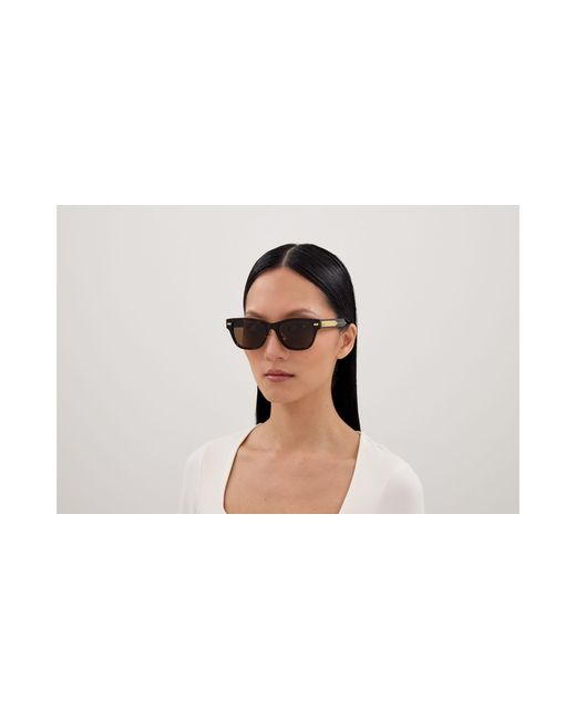 Bottega Veneta Black Bv1402Sk 002 Sunglasses Acetate Squared