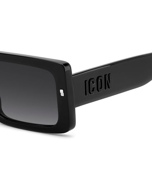 DSquared² Black Icon 0029/S 807/9O Sunglasses Acetate Squared Normal Nuanced for men